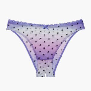 Savage x Fenty Metallic Stars Purple Ombre Panties